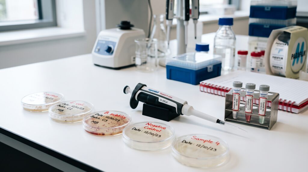 análise microbiológica produto acabado farmácia manipulação placas de cultura