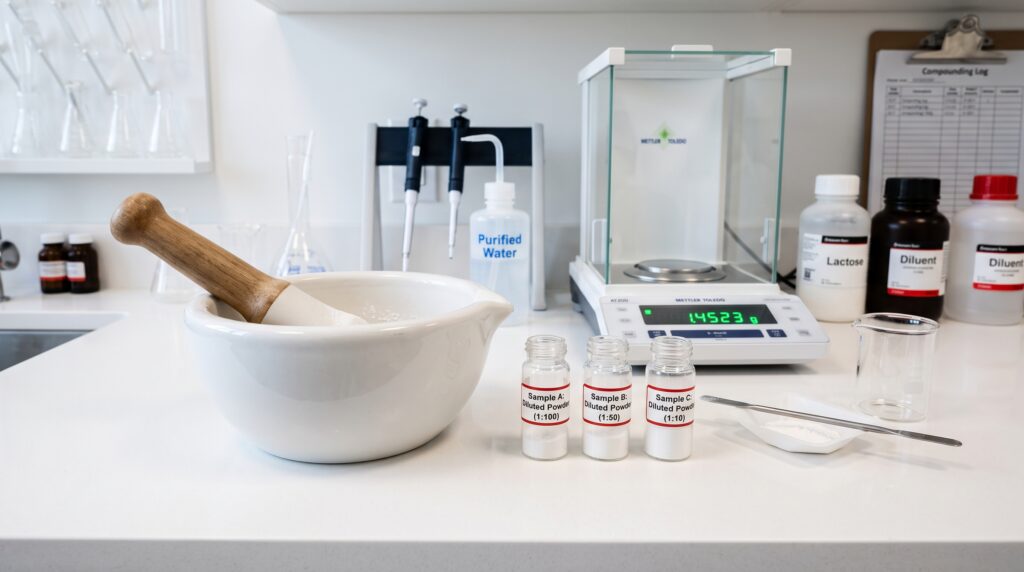 teor diluido capsulas magistrais anvisa controle de qualidade